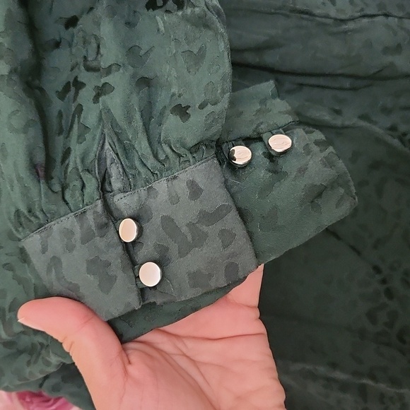 Leopard print Green Girls Dress Party Wedding Christmas Xl - Picture 7 of 12